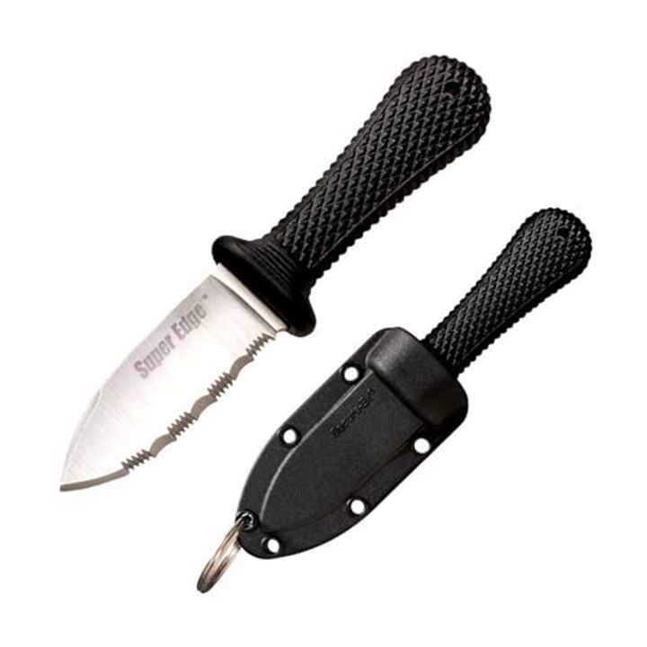 Cold Steel Super Edge 2" Fixed Blade Neck Knife – AUS8A Steel