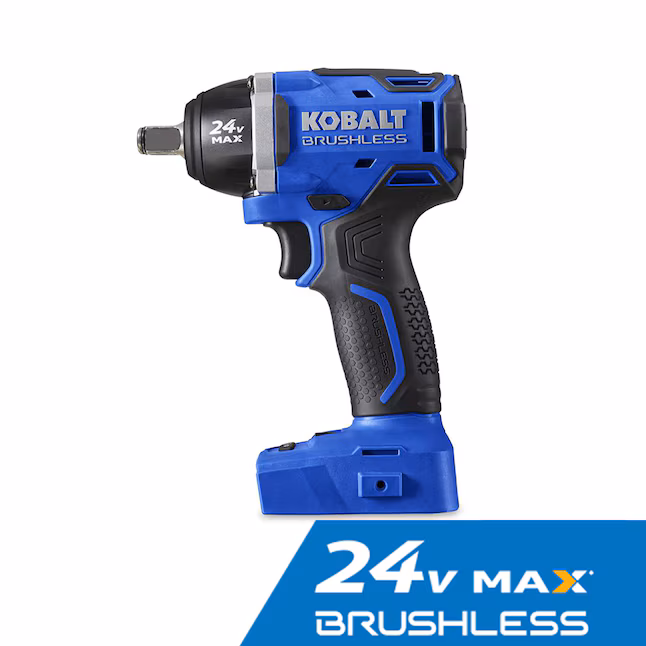 Kobalt 24-volt Max Variable Speed Brushless 1/2-in Drive Cordless Impact Wrench (Bare Tool)