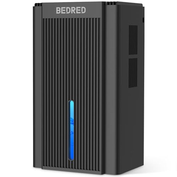 BEDRED 95OZ Dehumidifier – 1000 Sq.Ft, Quiet with 7-Color Light