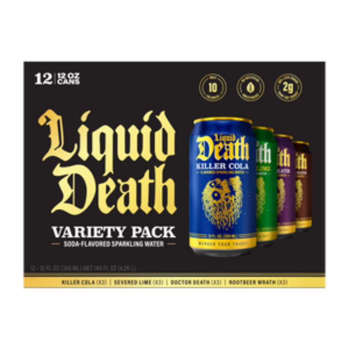 Liquid Death 12-Pack 12-Oz Soda-Flavored Sparkling Water