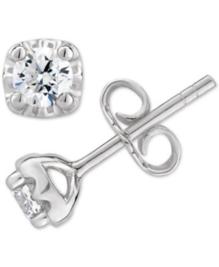 Diamond Stud Earrings (1/2 ct. t.w.) in 14k White, Yellow or Rose Gold