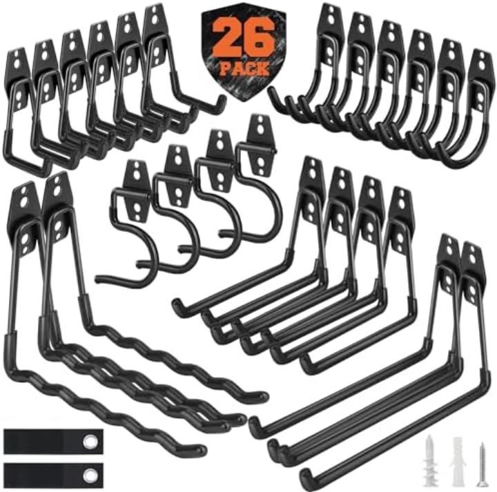 Nacial Heavy Duty Garage Storage Hooks Set