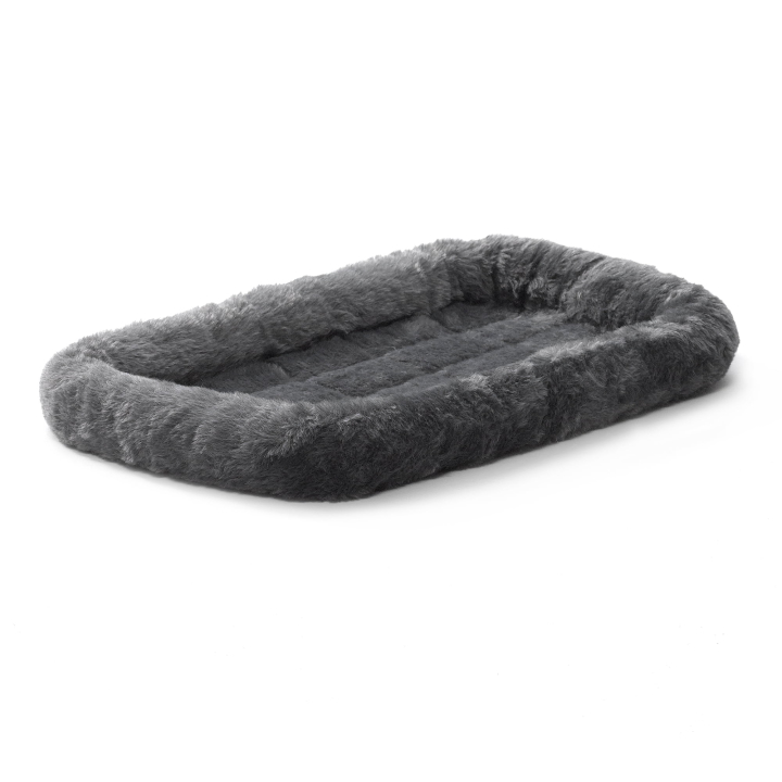 MidWest Quiet Time Fleece Dog Crate Mat Grey