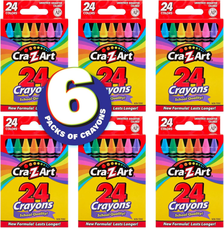 2 Pack Jumbo Crayons Set 40 Pieces 20 Colors Washable