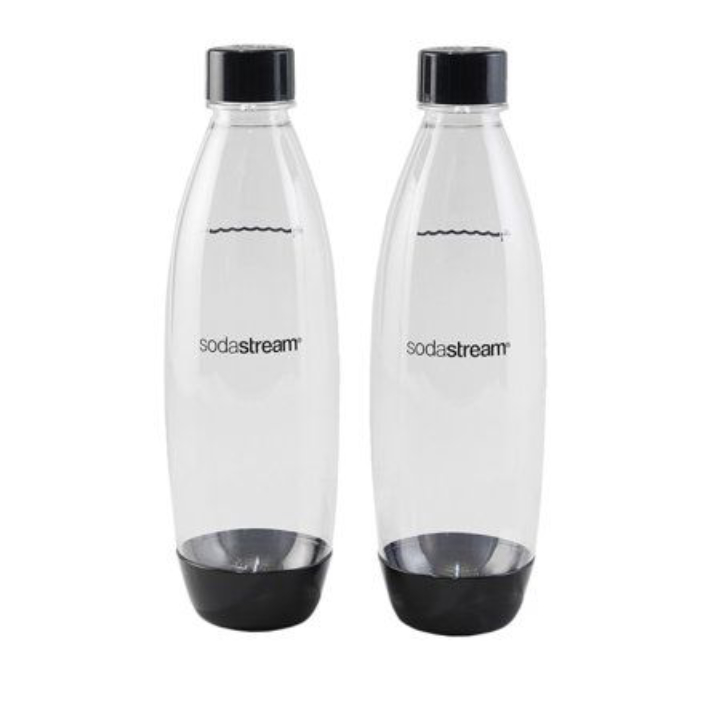 1-L SodaStream Slim Carbonating Bottles (Black)