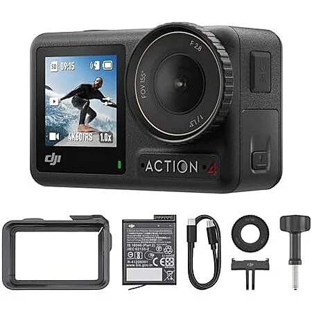 DJI Osmo Action 4 Essential Combo 4K/120fps Waterproof Action Camera