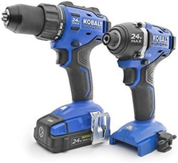 Kobalt 24V MAX Brushless Drill/Driver & Impact Driver Combo Kit