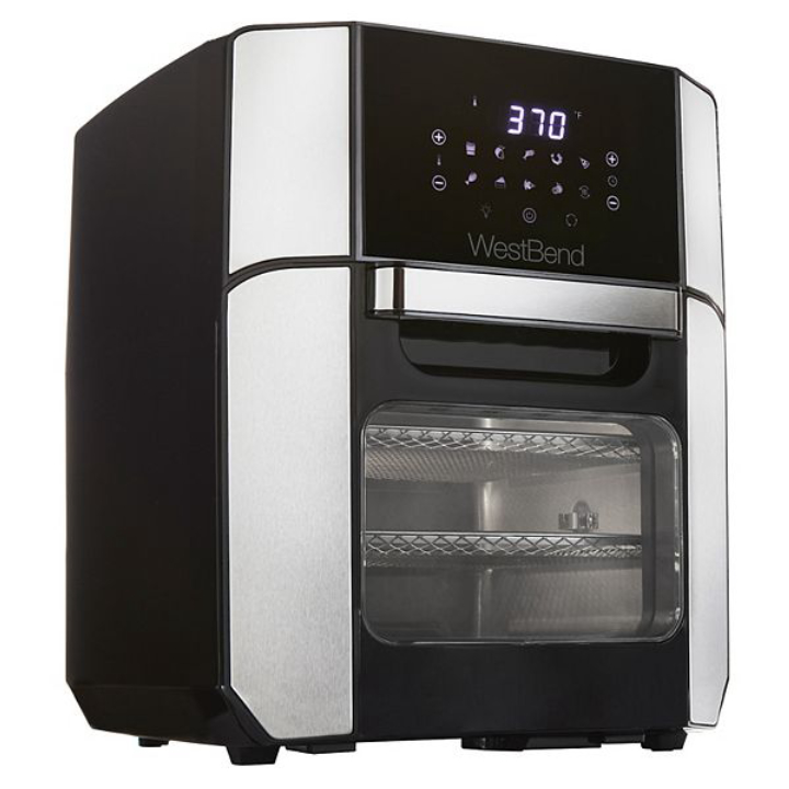 West Bend 12.6-qt. Digital Air Fryer Oven with 3 Trays & Rotisserie Spit