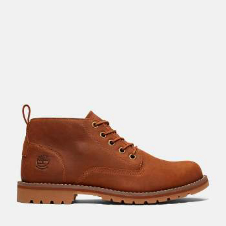 Timberland Men's Full Grain Redwood Falls Mid Lace-Up Waterproof Chukka Boot (Dark Brown, Wheat, Sizes 7-10.5) 