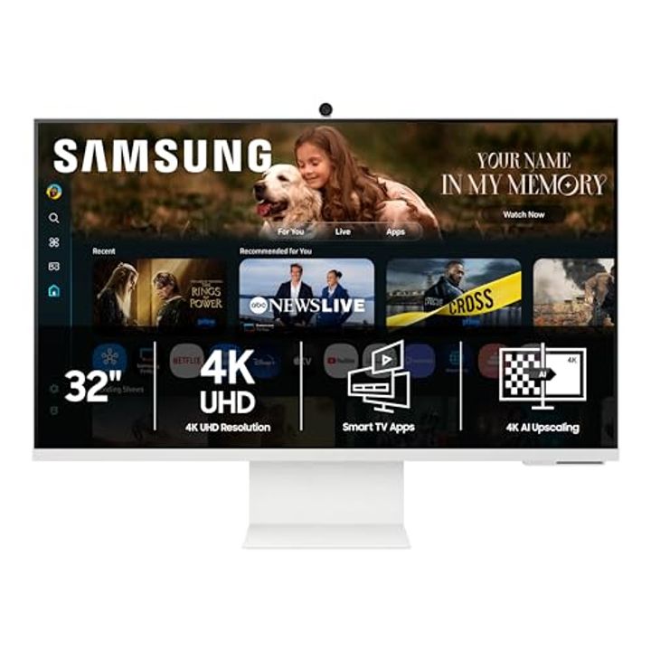 Samsung 32" 4K Smart Monitor M8 with AI Optimization – 45% Off