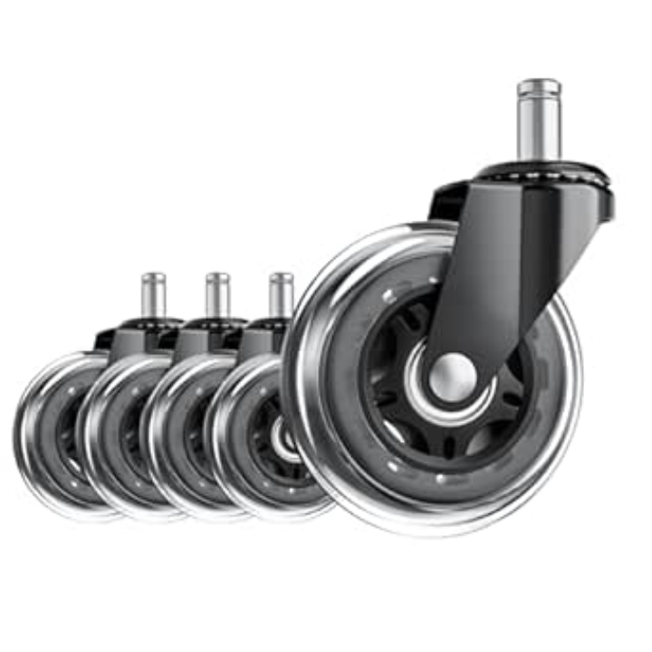 5-Pack ASHGOOB 3" Office Chair Wheels / Casters Set