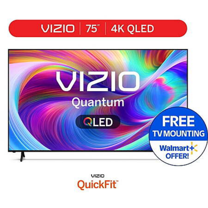 75" Vizio Quantum 4K QLED HDR TV