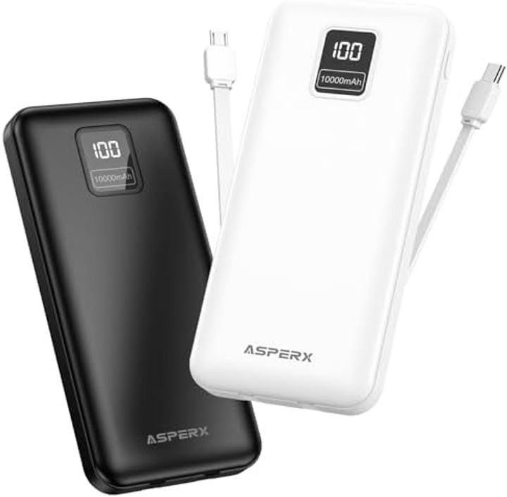 AsperX MagSafe 10,000mAh Power Bank with 22.5W PD & USB-C Cable