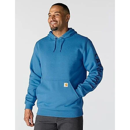 Carhartt Men's Rain Defender Loose Fit Midweight Logo Graphic Sweatshirt (Horizon Blue Heather) $40.19 + F/S w/ Prime or on Orders $35+