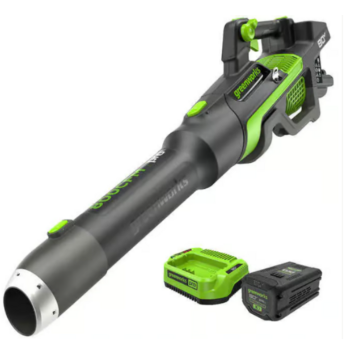 Greenworks 80V 750CFM Cordless Leaf Blower w/ 2.5Ah Battery – $159.99 (Code: GARDEN26)