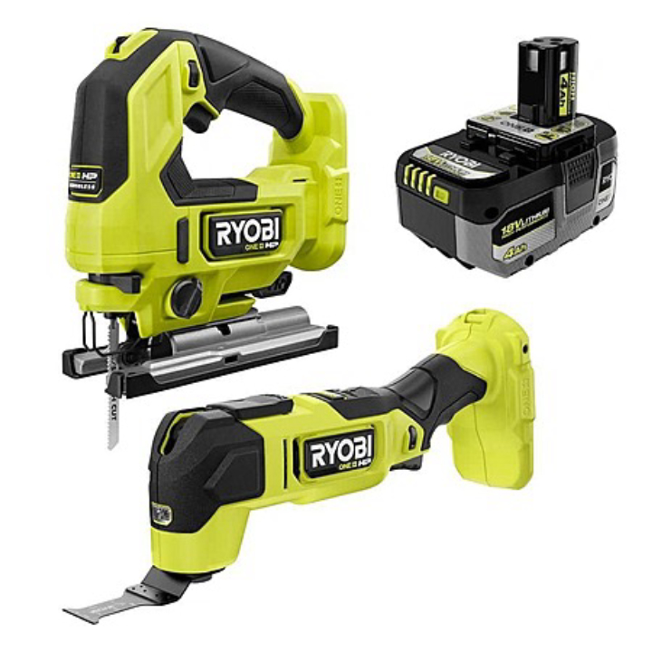 RYOBI ONE+ HP 18V Brushless Cordless Multi-Tool & Jig Saw