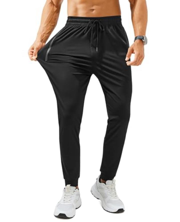 FOGFIRE Men's Athletic Joggers with Zipper Pockets
