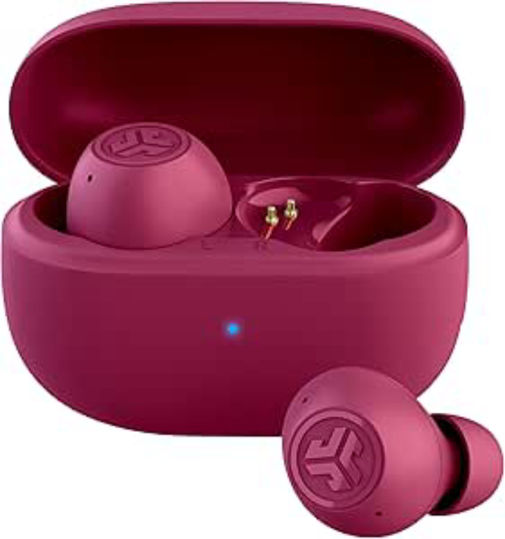 JLab Go Pop ANC True Wireless Earbuds & Charging Case (Fuchsia)