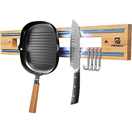 Piklohas 16.5" Wooden Magnetic Knife Strip Holder for Wall $13.19 + Free Shipping w/ Prime or on $35+