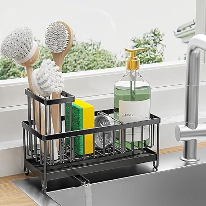 Cisily Stainless Steel Kitchen Sink Caddy Organizer