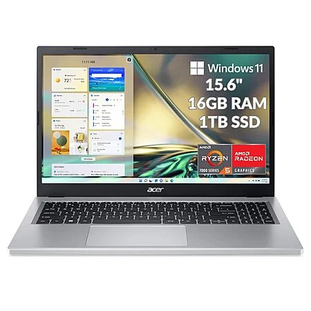 Cert.Refurb: Acer Aspire 3 A315 15.6" Touch Laptop FHD Ryzen 5 7520U 16GB DDR5 1TB SSD