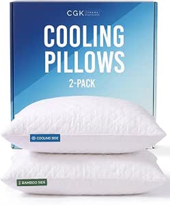 Alupssuc Cooling Pillows Queen Size Set of 2, Memory Foam, 20"x30"