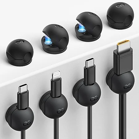 8-Pack Lamicall Dual Magnetic Silicone Cable Organizer Clips | apply promo code G2LP4HST