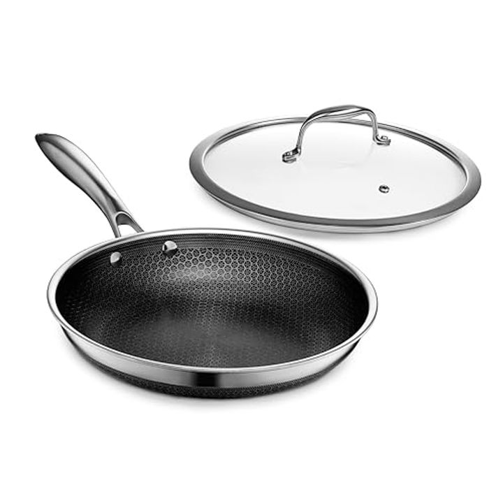 HexClad 10" Hybrid Nonstick Skillet with Lid – 22% Off