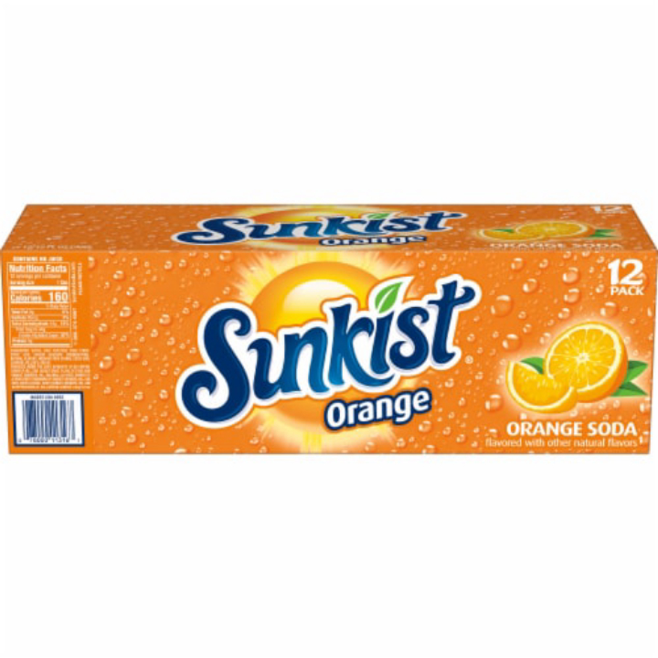 12-Pack 12-Oz Sunkist Orange Soda