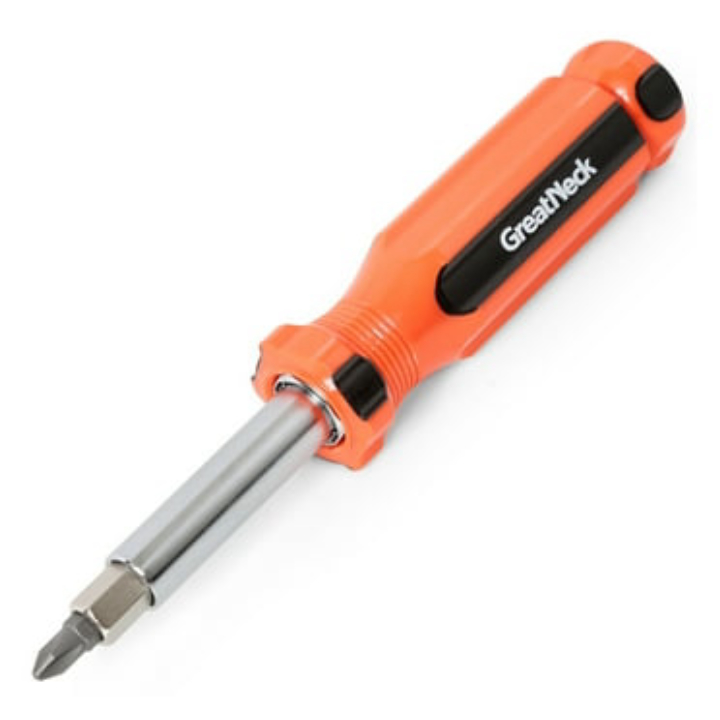 GreatNeck 6‑in‑1 Screwdriver w/ Interchangeable Bits – $2.97