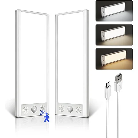 2-Pack EZVALO 8" 150LM 3000mAh USB-C Rechargeable Magnetic Under Cabinet Motion Lights $14.95 + Free Shipping w/ Prime or $35+ Orders