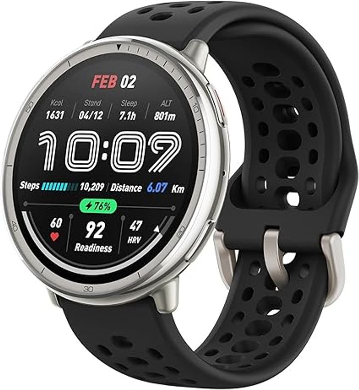 Amazfit Active 2 44mm Smart Watch Black Silicone