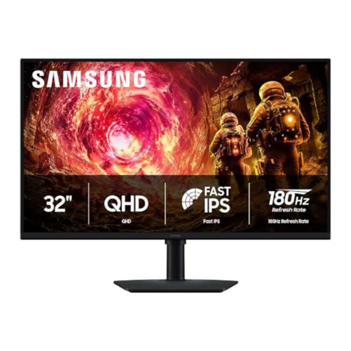 Samsung 32" Odyssey G5 QHD Gaming Monitor – 180Hz, 1ms