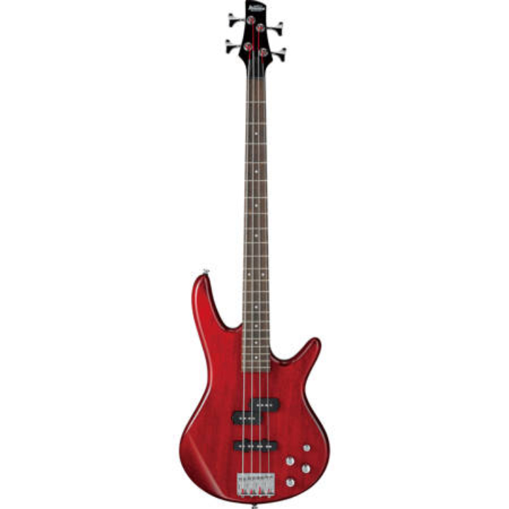Ibanez GIO Series GSR200 Electric Bass Guitar Transparent Red