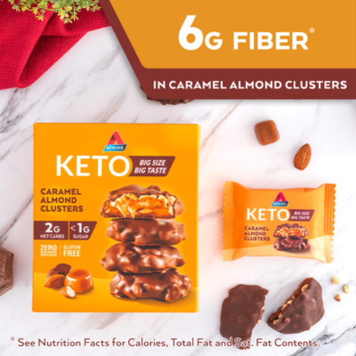 20-Ct Atkins Caramel Almond Clusters