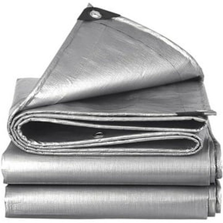 Project Source Waterproof Tarps 8x10 ft 10-Mil Silver (3-Pack)