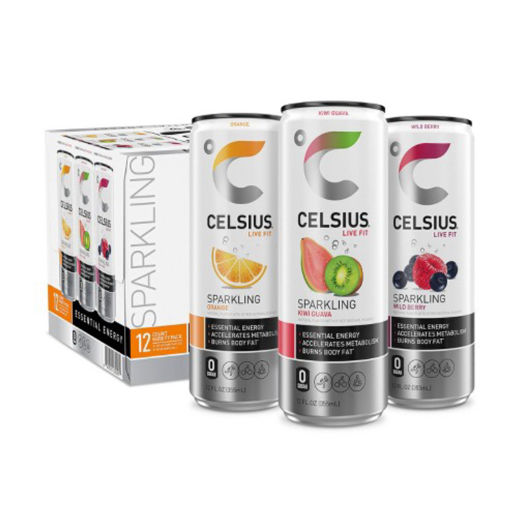 12-Pack 12-Oz Celsius 200mg Caffeine Energy Drink