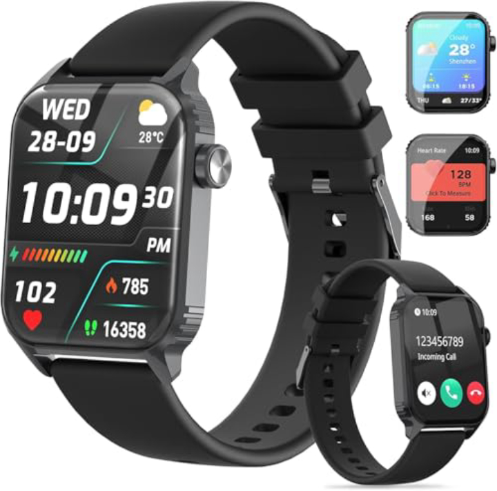 TRAUSI Smart Watch – 120 Sports Modes, Heart Rate Monitor, IP67