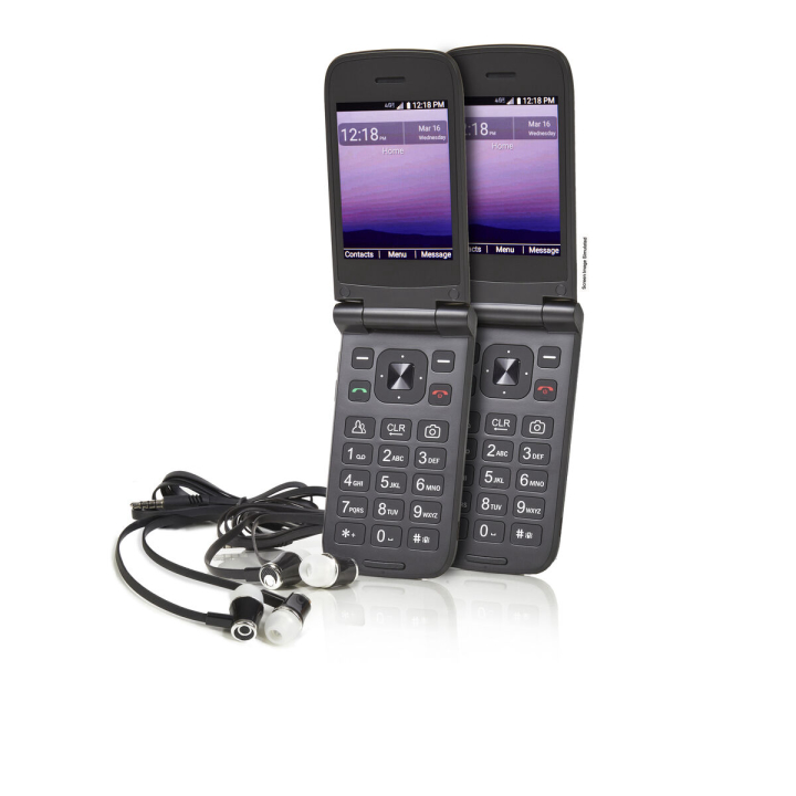 Tracfone Orbic Journey V (2) + 1 Year of Service with 1200 MIN/1200 TXT/1200MB