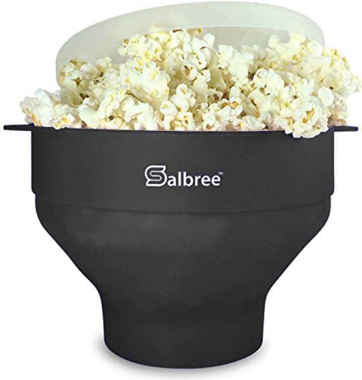 Salbree Microwave Popcorn Popper - Collapsible Silicone Bowl