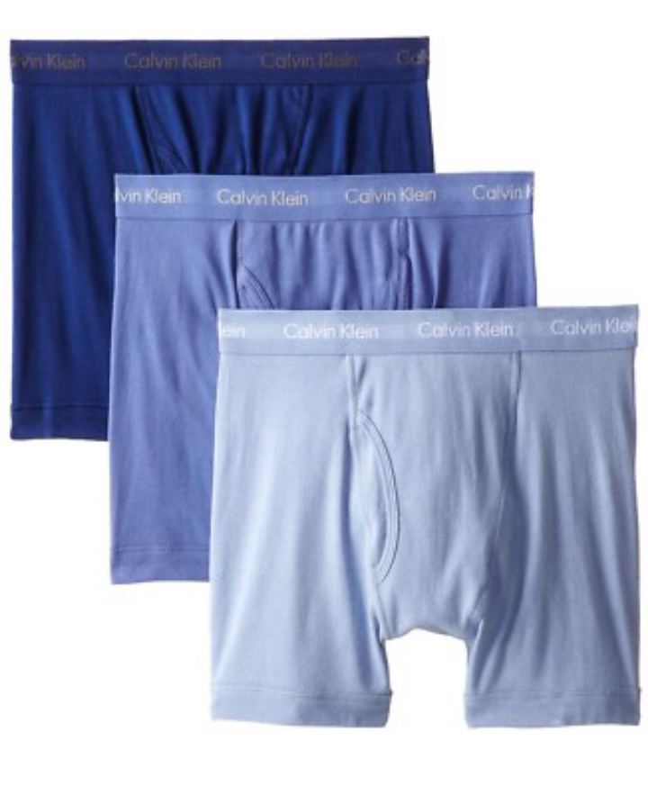 3-Pack Calvin Klein Men's 100% Cotton Classic Boxer Briefs
