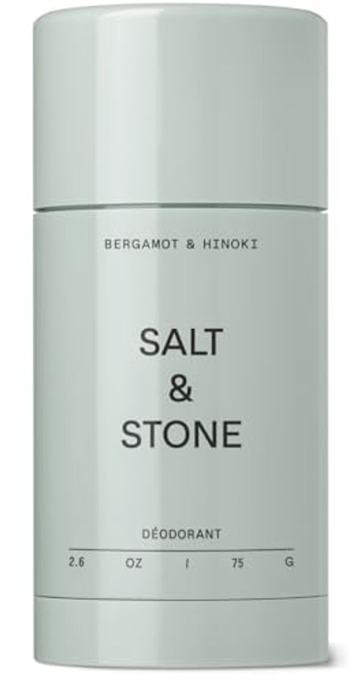 Salt & Stone Aluminum-Free Deodorant – 48hr Protection, Bergamot & Hinoki