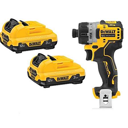 DeWALT XTREME 12V MAX Brushless 1/4" Screwdriver + 2x 3Ah Batteries