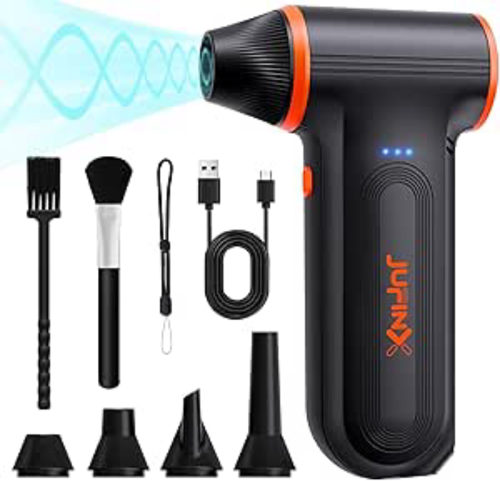 JUFINX Rechargeable Electric Compressed Air Duster $19.99 + Free Shipping w/ Prime or on $35+