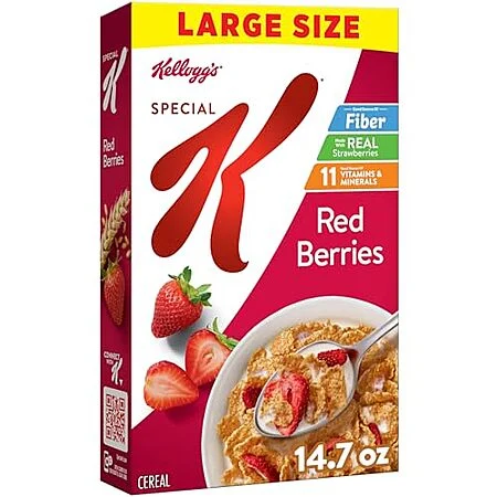 [SnS, AC] $6.56* | 2 × 14.7-oz Kellogg's Special K Red Berries Breakfast Cereal ($3.28 each) at Amazon