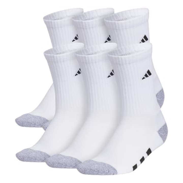 adidas Kids Crew Socks 6-Pack – Cushioned Athletic Wear