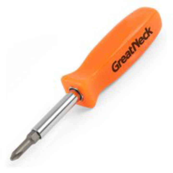 GreatNeck 6‑in‑1 Screwdriver w/ Interchangeable Bits – $2.97