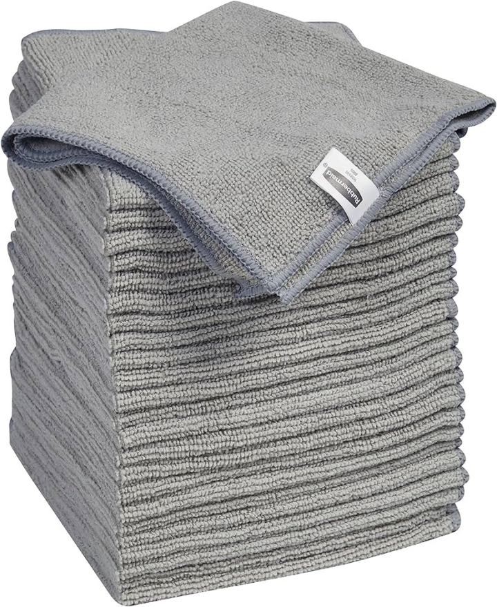 24-Pack Rubbermaid Microfiber Cloth (Gray, 14"x14")