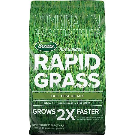 5.6-Lbs. Scotts Turf Builder Rapid Grass Seed & Fertilizer (Tall Fescue Mix)