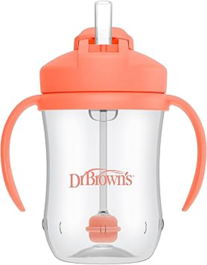 2-Count 9-Oz Dr. Brown's Milestones Baby's First Cup w/ Weighted Straw 